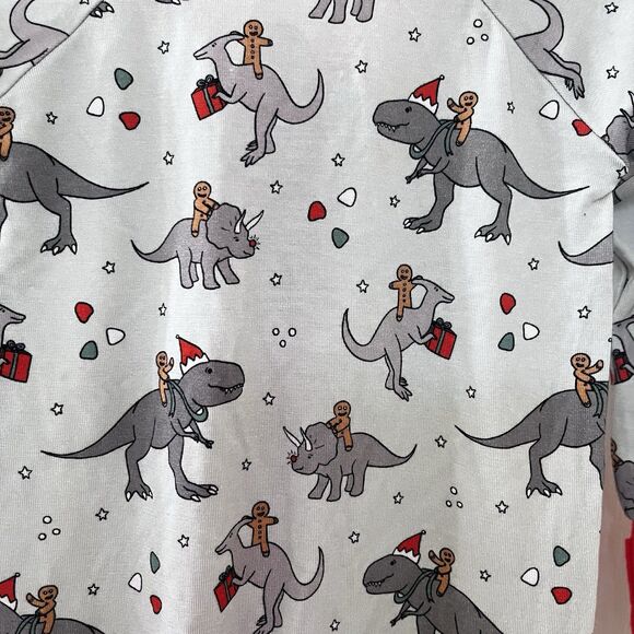 Sunshine Luckies Christmas Dinosaurs Gingerbead Men Bamboo Zippy 0-3 Months - Picture 12 of 12